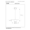 Lucide TOPHER Pendant Light chrome, 1-light source