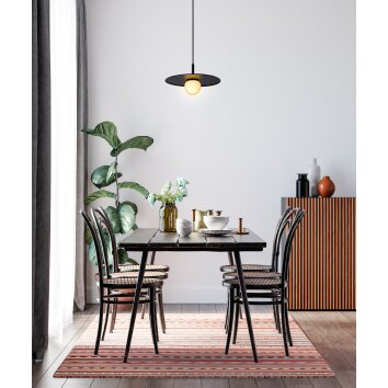 Lucide TOPHER Pendant Light black, 1-light source