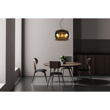 Lucide OLIVIA Pendant Light black, 3-light sources