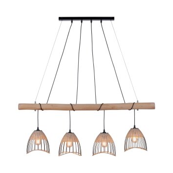 Leuchten-Direkt REED Pendant Light black, 4-light sources