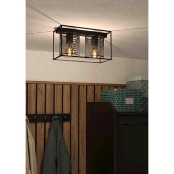 Eglo CATTERICK Ceiling Light black, 2-light sources