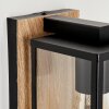 Fortunies Outdoor Wall Light brown, Wood like finish, black, 1-light source