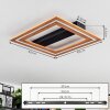 Charentay Ceiling Light LED black, 1-light source