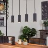 Javel Pendant Light brown, Wood like finish, 4-light sources
