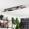 Sourbarie Ceiling Light LED brown, Wood like finish, black, 1-light source