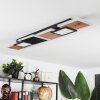 Sourbarie Ceiling Light LED brown, Wood like finish, black, 1-light source