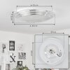 Villeveyrac Ceiling Light LED white, 1-light source, Remote control