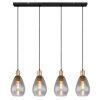 Globo FANNI Pendant Light brass, black, 4-light sources