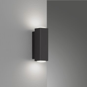 Fischer & Honsel Carlo Wall Light LED black, 2-light sources