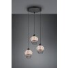 Reality Borka Pendant Light black, 3-light sources