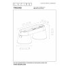 Lucide TRIGONO Ceiling Light white, 2-light sources