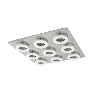 Eglo BRESSANONE Ceiling Light LED matt nickel, 9-light sources