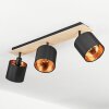 Alsen Ceiling Light Light wood, black, 3-light sources