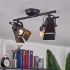Isanay Ceiling Light black, 2-light sources
