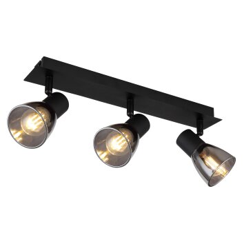 Globo CLAUDE Ceiling Light black, 3-light sources