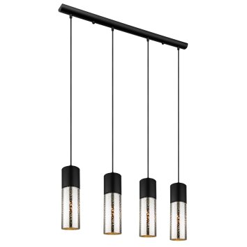 Globo ANNIKA Pendant Light black, 4-light sources