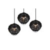 Reality Borka Pendant Light black, 3-light sources