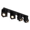 Globo RORY Ceiling Light black, 4-light sources