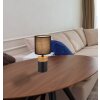 Globo IGA Table lamp Wood like finish, black, 1-light source