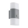 Eglo FAVRIA Outdoor Wall Light LED silver, 2-light sources, Motion sensor