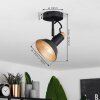 Vouzy Ceiling Light black, 1-light source
