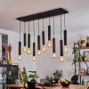 Wheelwright Pendant Light matt nickel, black, 10-light sources
