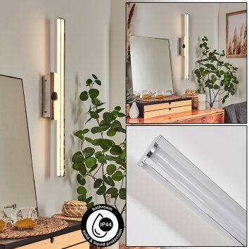 Aspers mirror light LED chrome, 1-light source