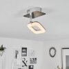 Villenauxe Ceiling Light LED chrome, matt nickel, 1-light source
