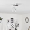 Villenauxe Ceiling Light LED chrome, matt nickel, 1-light source