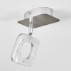 Villenauxe Ceiling Light LED chrome, matt nickel, 1-light source