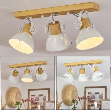 Orny Ceiling Light Ecru, white, 3-light sources