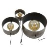 Charger Wall Light Oxidised Silver, 3-light sources