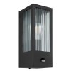 Globo GUNDULA Outdoor Wall Light black, 1-light source, Motion sensor