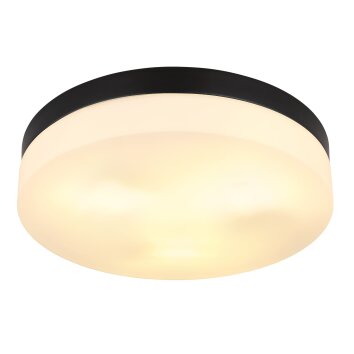 Globo VRANOS outdoor ceiling light black, 3-light sources