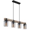 Globo LILA Pendant Light brown, black, 4-light sources