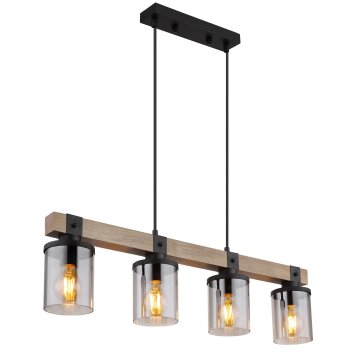 Globo LILA Pendant Light brown, black, 4-light sources