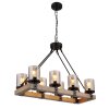 Globo LILA Pendant Light brown, black, 8-light sources