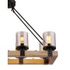Globo LILA Pendant Light brown, black, 8-light sources