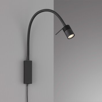 Fischer & Honsel Seng Wall Light LED black, 1-light source