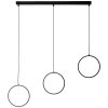 Brilliant Chaumont Pendant Light LED black, 3-light sources