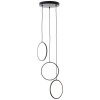 Brilliant Chaumont Pendant Light LED black, 3-light sources