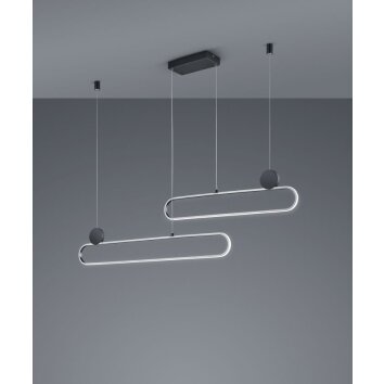 Trio Grant Pendant Light LED aluminium, 1-light source