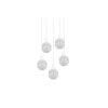 Trio Mela Pendant Light white, 5-light sources