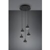 Trio Mela Pendant Light black, 5-light sources