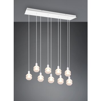 Trio Mela Pendant Light white, 9-light sources