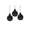 Reality Sprout Pendant Light black, 3-light sources