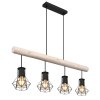 Globo PRISKA Pendant Light Ecru, black, 4-light sources