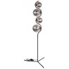 Globo PORRY Floor Lamp black, 4-light sources
