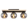 Globo CONNI Ceiling Light Ecru, black, 3-light sources