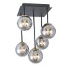 Globo JORGE Ceiling Light black, 5-light sources